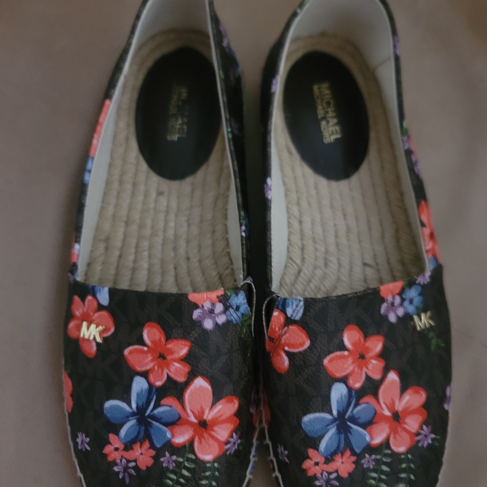 Michael Kors Women's Floral Espadrilles - Black and Multicolor